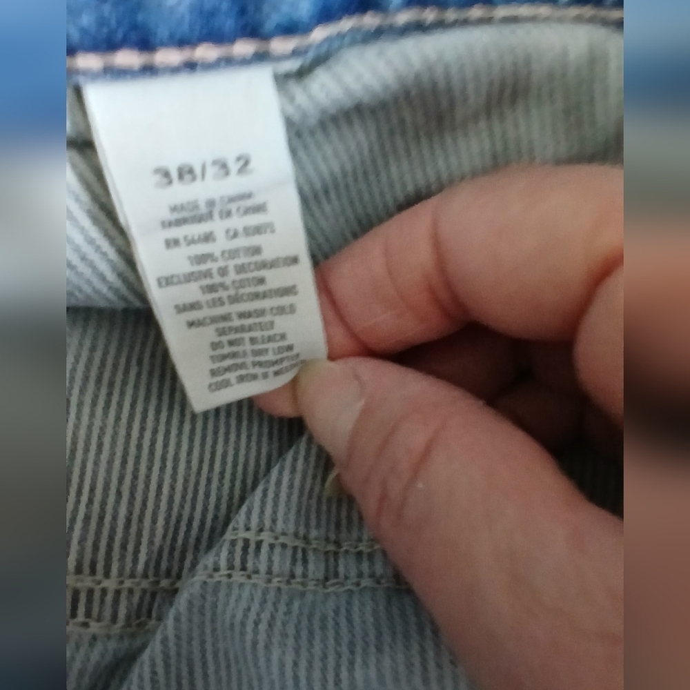 American Eagle Lowrise Bootcut Distressed Denim Jeans Mens 38×32 - Picture 7 of 9
